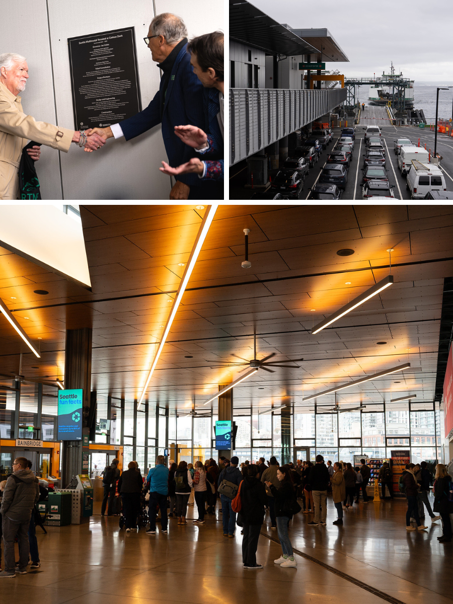 The new ferry terminal at Colman Dock was dedicated this week.