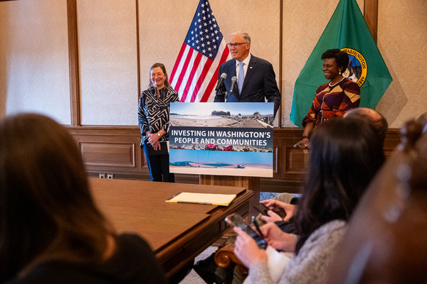 Gov. Jay Inslee announces his 2024-25 supplemental budget proposal, calling it ‘another step forward’ in the right direction.