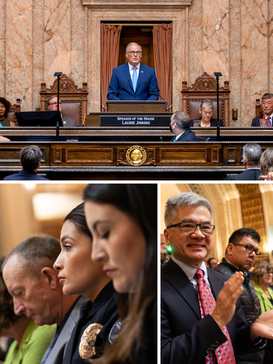 Gov. Jay Inslee delivered his 2024 State of the State address Tuesday.