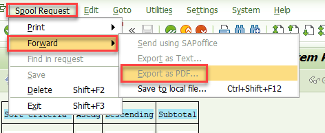 Spool Request and Save PDF