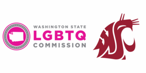 LGBTQ Commission Logo and WSU logo