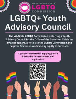 Youth Advisory Council Poster and QR Code for form