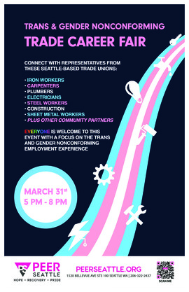 Trans and Gender Non Conforming Career Fair Poster