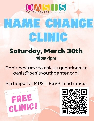 Oasis Name Change Clinic