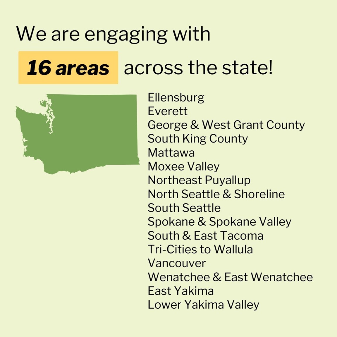 There are 16 areas defined as "overburdened by pollution" across Washington state.