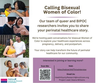 Calling Bisexual Women of Color!