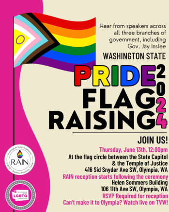 Annual Pride Flag Raising Poster