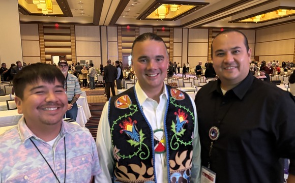 Photo of Tribal Bench and Bryan Newland