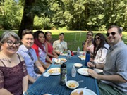 Photo of some of the staff at our staff barbeque in July 2024