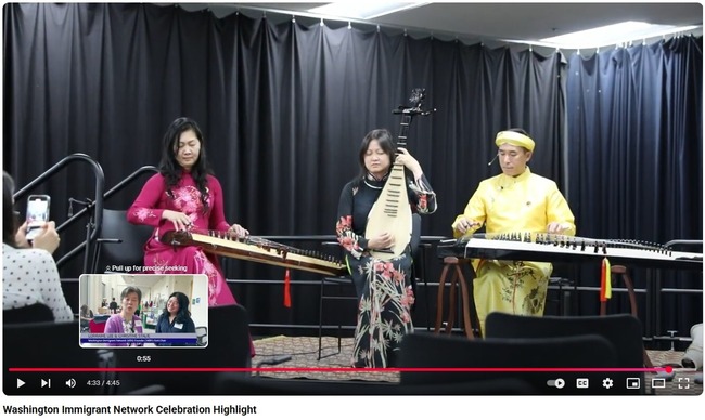 Screenshot of Video Clip from Celebration Event