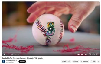 Baseball is for Everyone: Mariners Celebrate Pride Month