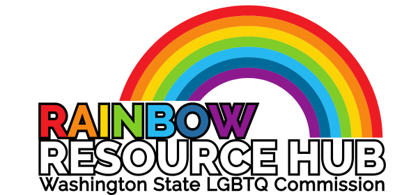 Rainbow Resource Hub Washington State LGBTQ Commission Logo