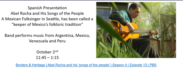 Abel Rocha Spanish Presentation October 2nd 11:45 - 1:15