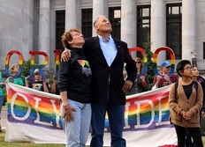 Governor Inslee, Pride Flag Raising 2016