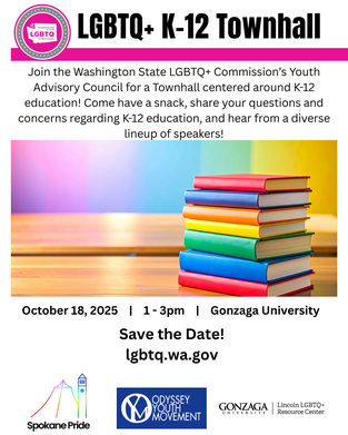 LGBTQ+ Youth Town Hall Poster
