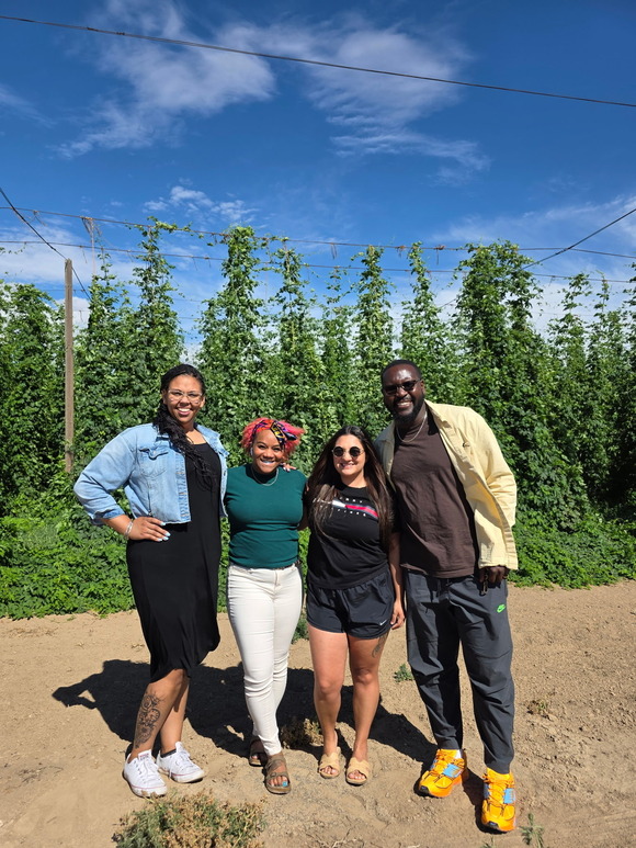 This picture consists of the Shared Power Program Managers at their in-person retreat in Yakima, WA during the summer.