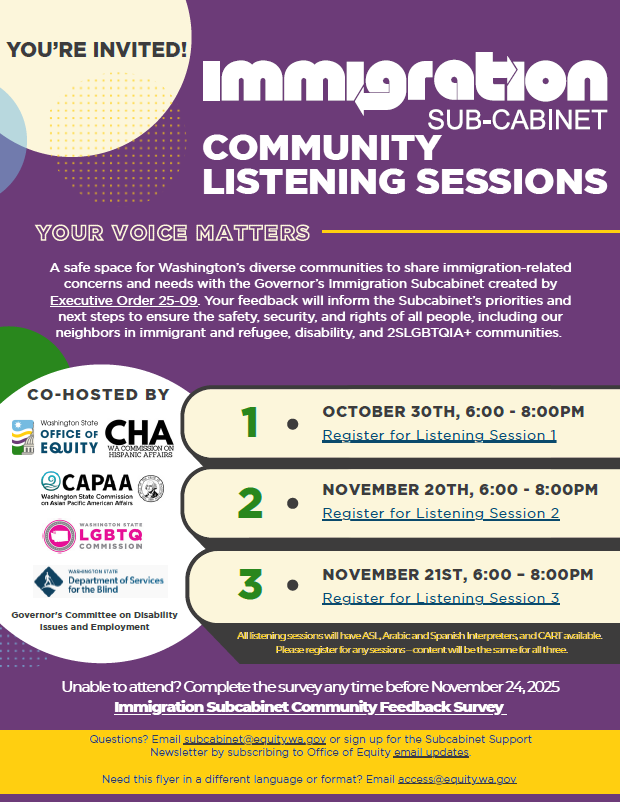 Immigration Subcabinet Listening Sessions