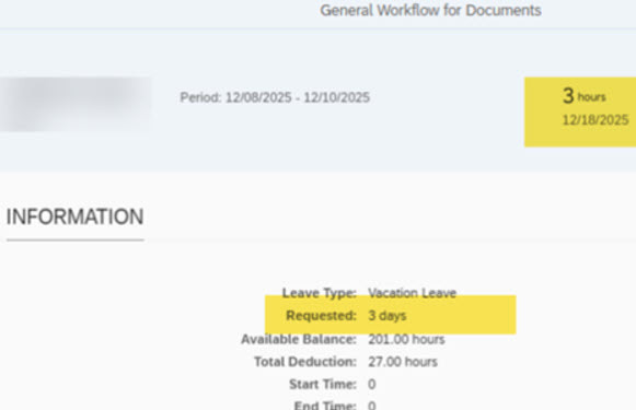 General Workflow for Documents screenshot of issue