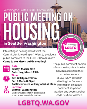 March 2026 Public Meeting on Housing