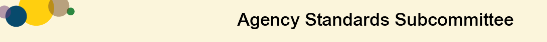Agency Standards Subcommittee graphic heading