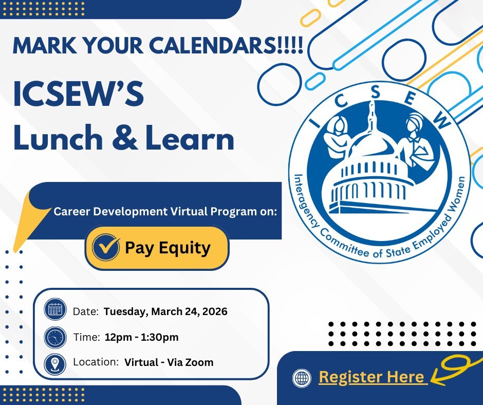Mark Your Calendar Flyer for ICSEW's Lunch & Learn