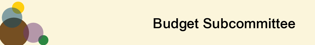 Budget Subcommittee graphic heading
