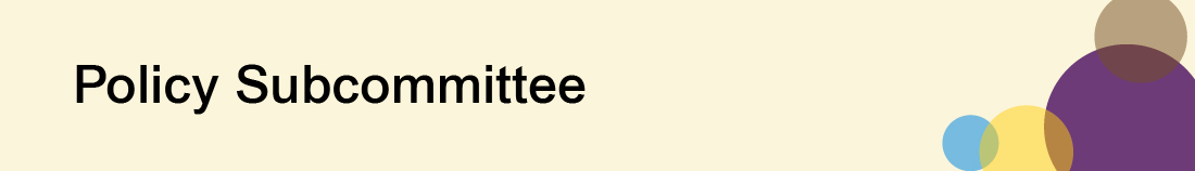 Policy Subcommittee graphic heading