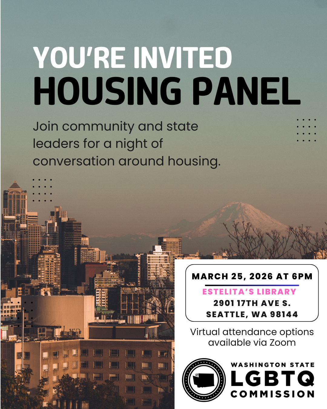 2SLGBTQIA+ Housing Panel March 25