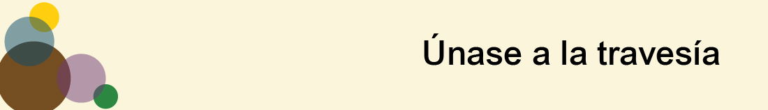 Gráfico del encabezado:" Únase a la travesía"