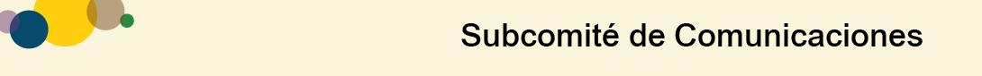 Gráfico del encabezado: Subcomité de Comunicaciones 