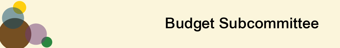 Decorative. Budget Subcomittee.
