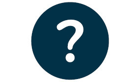 Questions icon (dark blue with question mark in white)