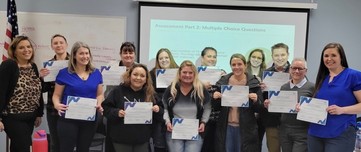 Foundational Community Supports group picture at a certification training in February 2023 