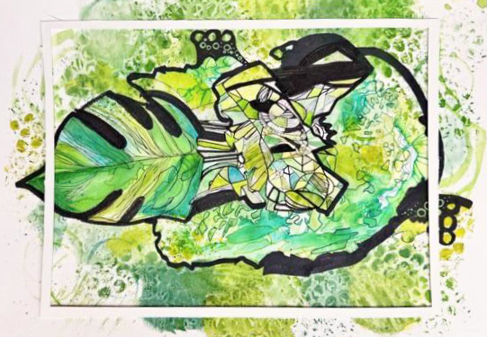 Monsteras Dreams by Gillian Holsinger