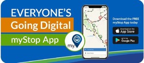 Going Digital - myStop app graphic