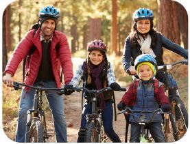 Family on a Bike Ride