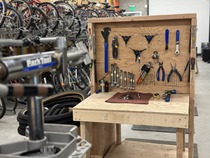 Bike Shop tool bench 