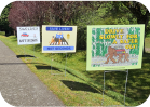 Walk N Roll's new yard signs