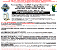recycling event july 2021
