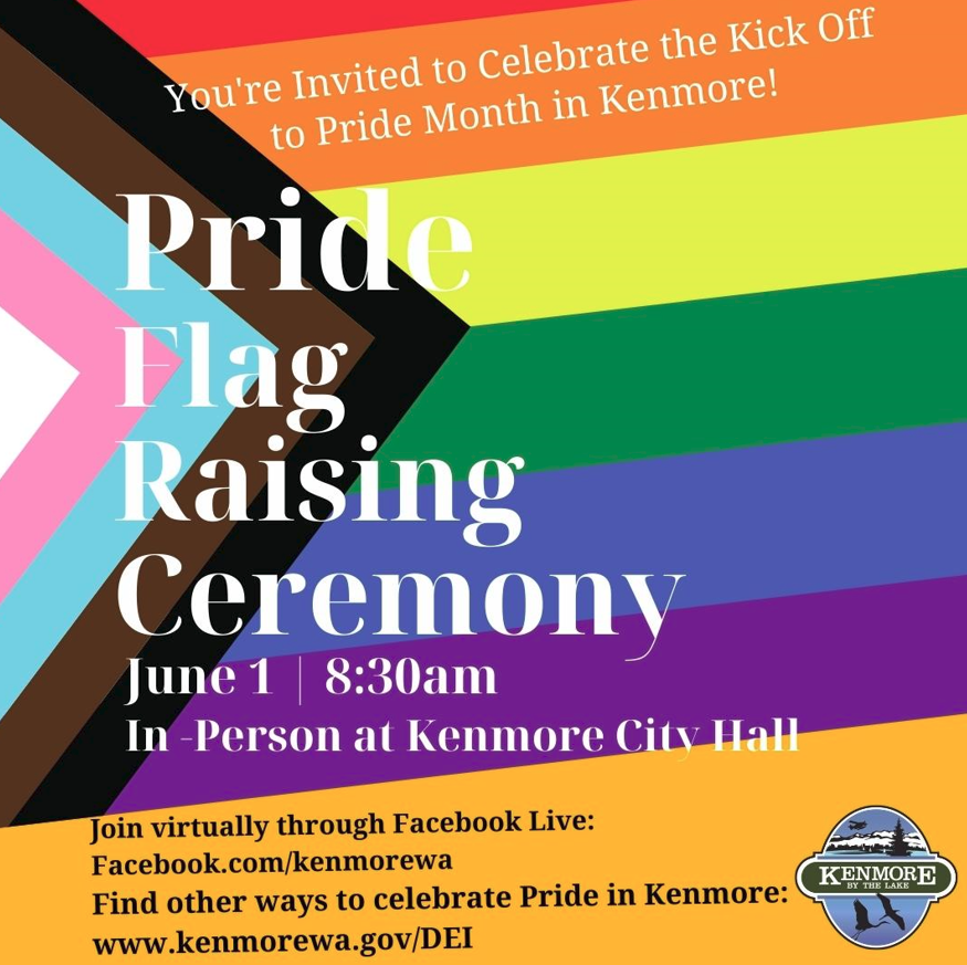 pride flag raising