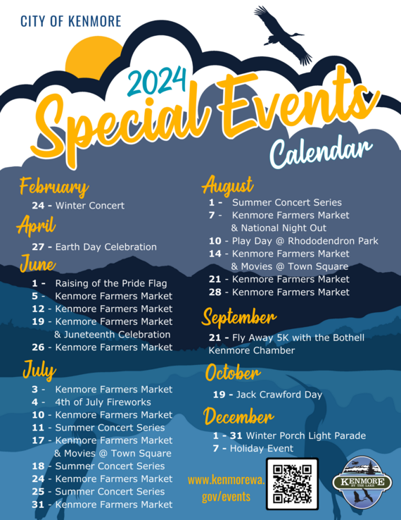 2024 Special Events Calendar