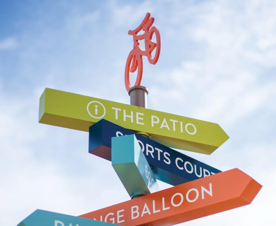 Wayfinding sign example