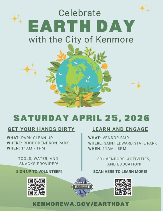 Flyer for Earth Day April 25th 
