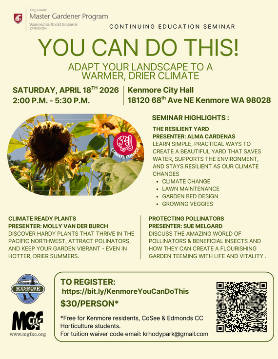 Master Gardener Seminar Flyer April 18