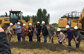 Groundbreaking of Lower Russell Levee project