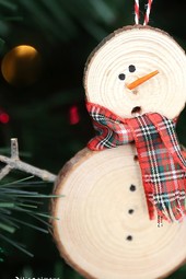 Wood Snowman