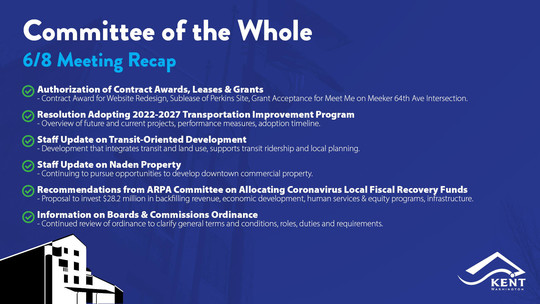 Committee of the Whole 6-8