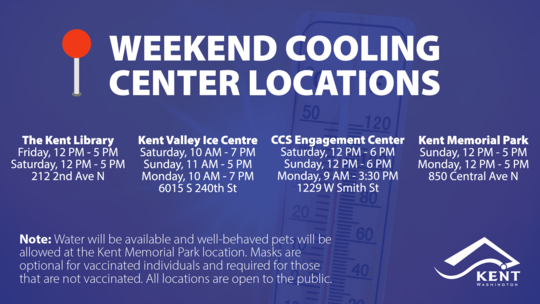 Weekend Cooling Center Locations