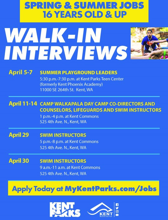 Kent Parks Hiring