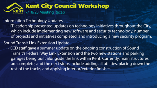 Council workshop july